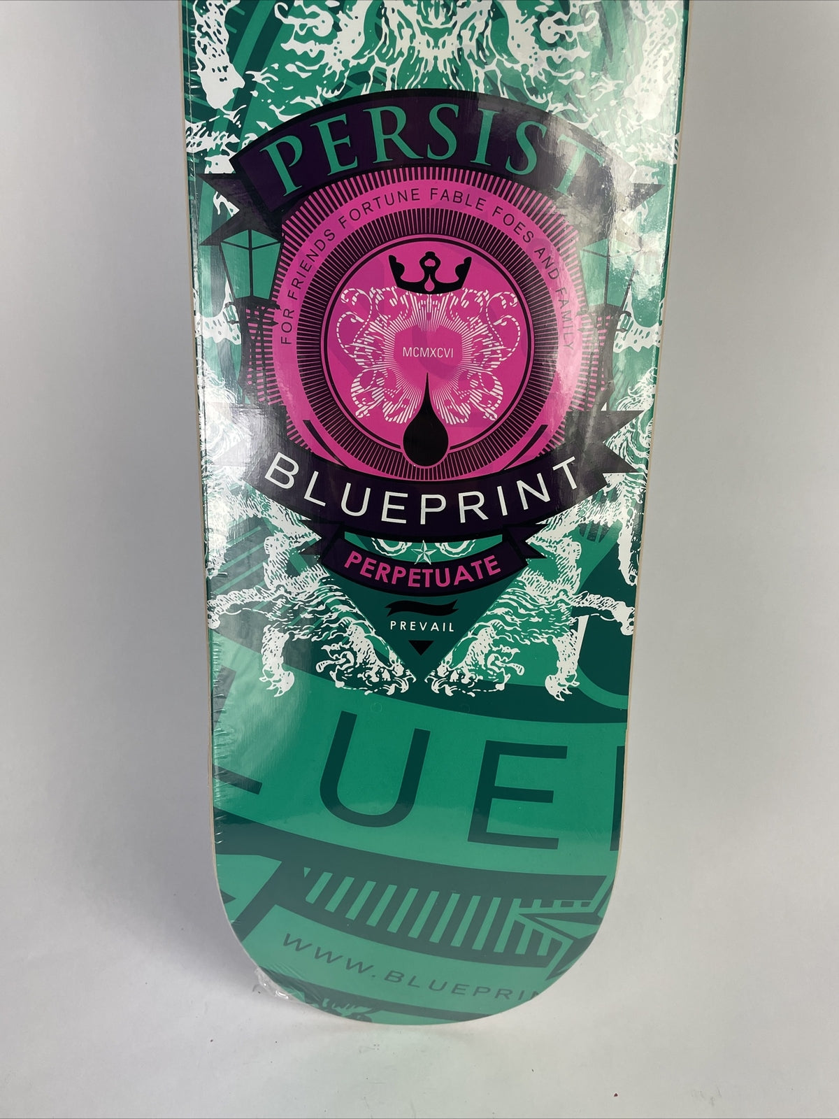 BLUEPRINT skateboards deck 8" RARE quality Courage Color Green