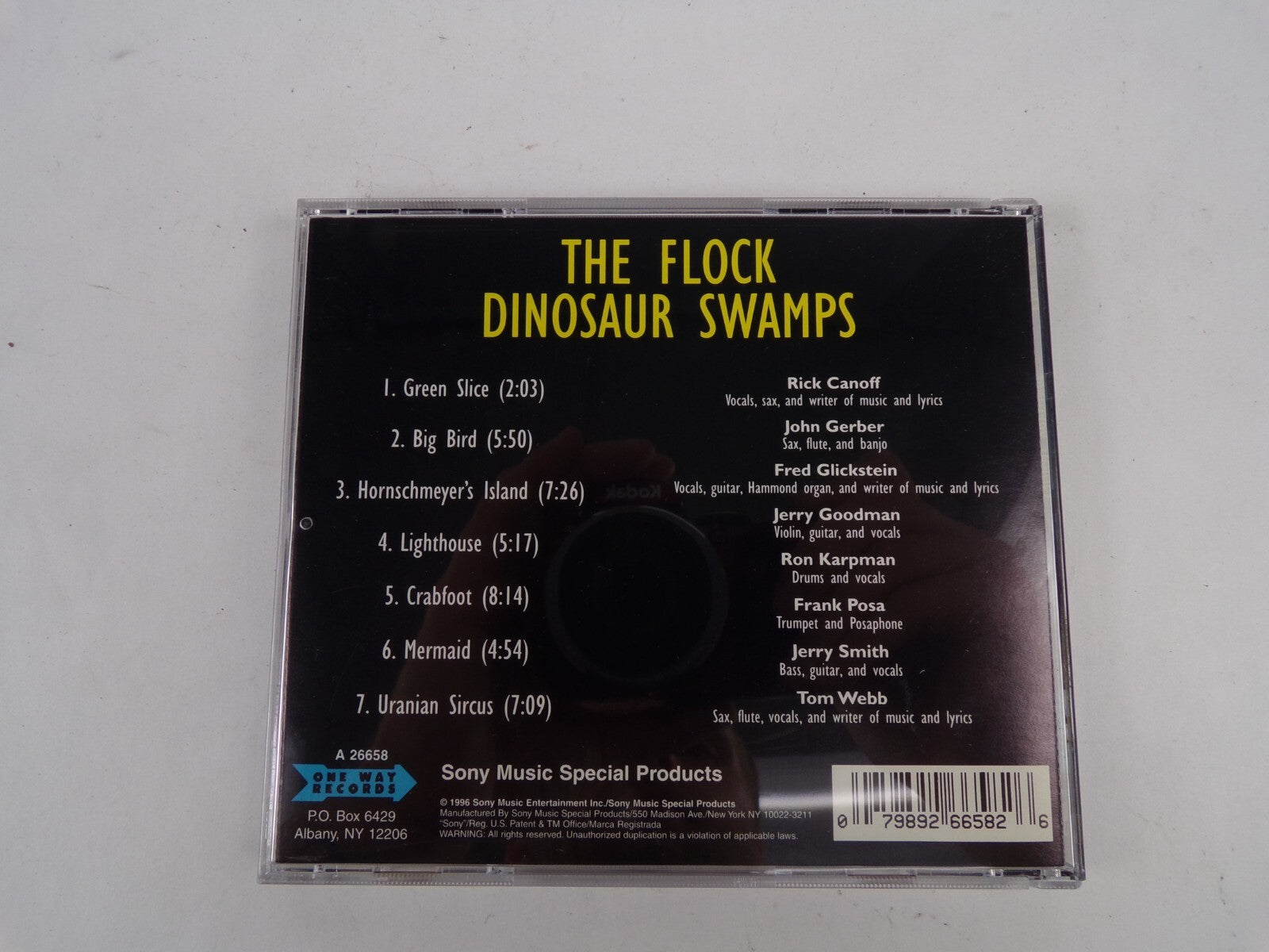 The Flock Dinosaur Swamps Green Slice Big Bird Lighthouse Crabfoot CD#39