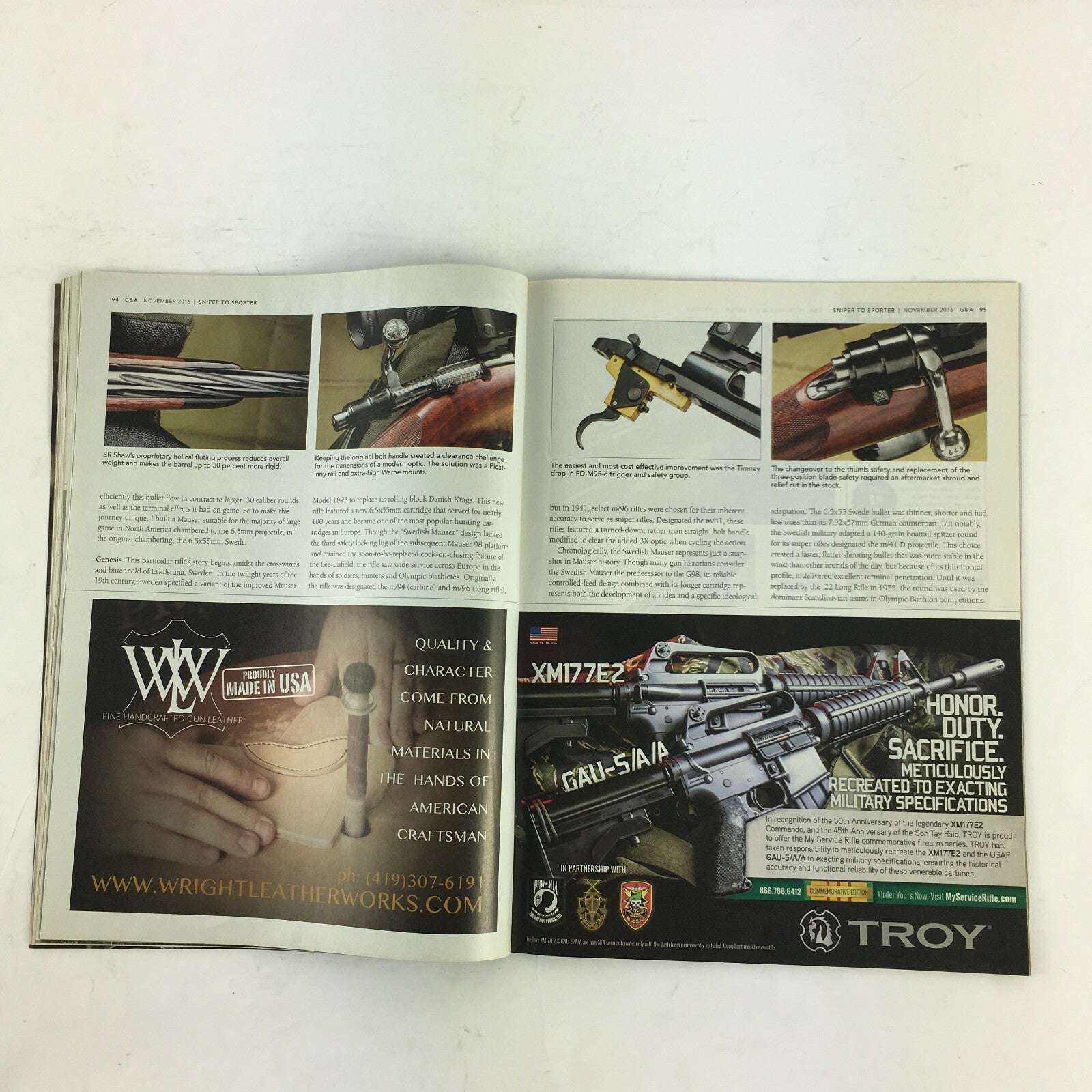 November 2016 Guns & Ammo Magazine Black Baer 9mm is His Finest .22LR AK-47