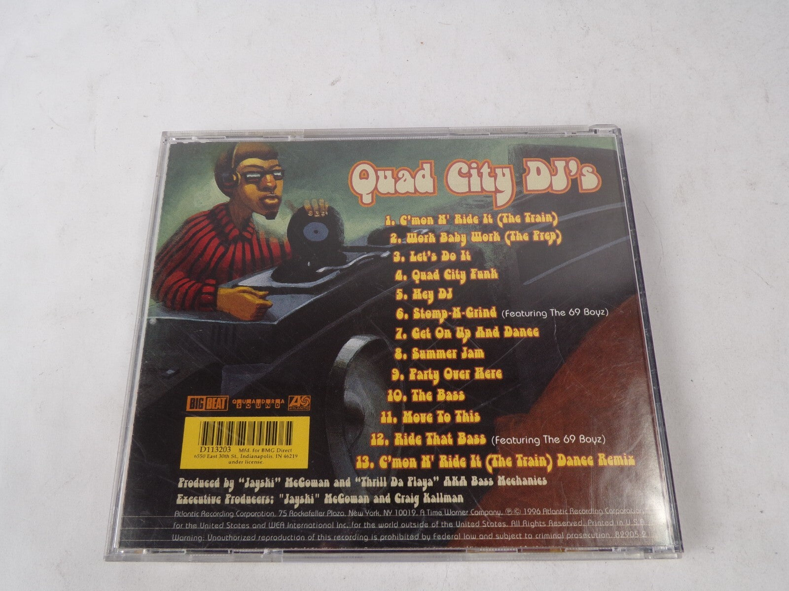 Quad City DJ's Get On Up And Dance G'Man N' Ride It Work Baby Work Let's DoCD#62
