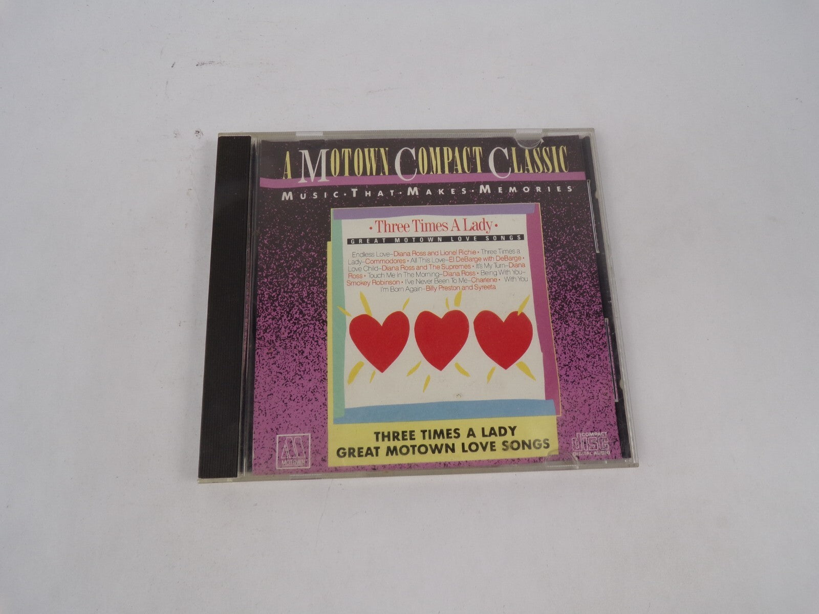 A Motown Compact Classic Three Times A Lady Great Motown Love Songs Love CD#68