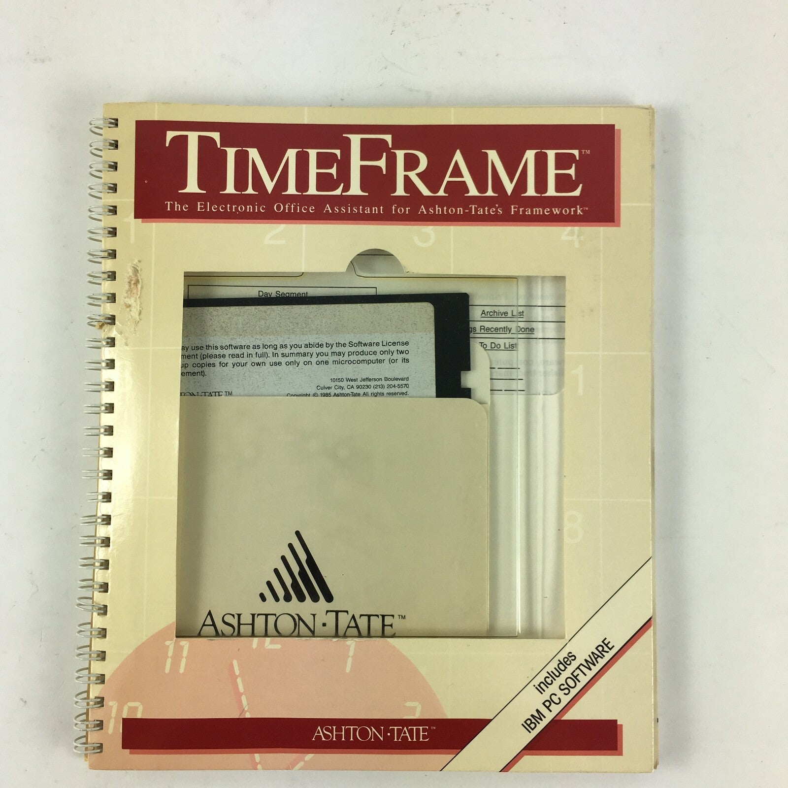 Ashton-Tate Time Frame Electronic Office Assistant for Ashton-Tate's Framework