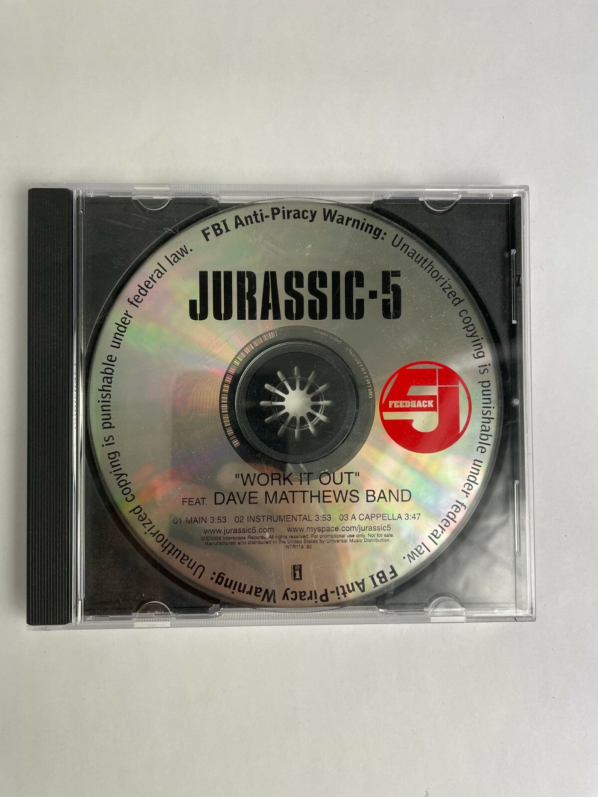 Jurassic-5 Work It Out Dave Matthews Band Disc Q12