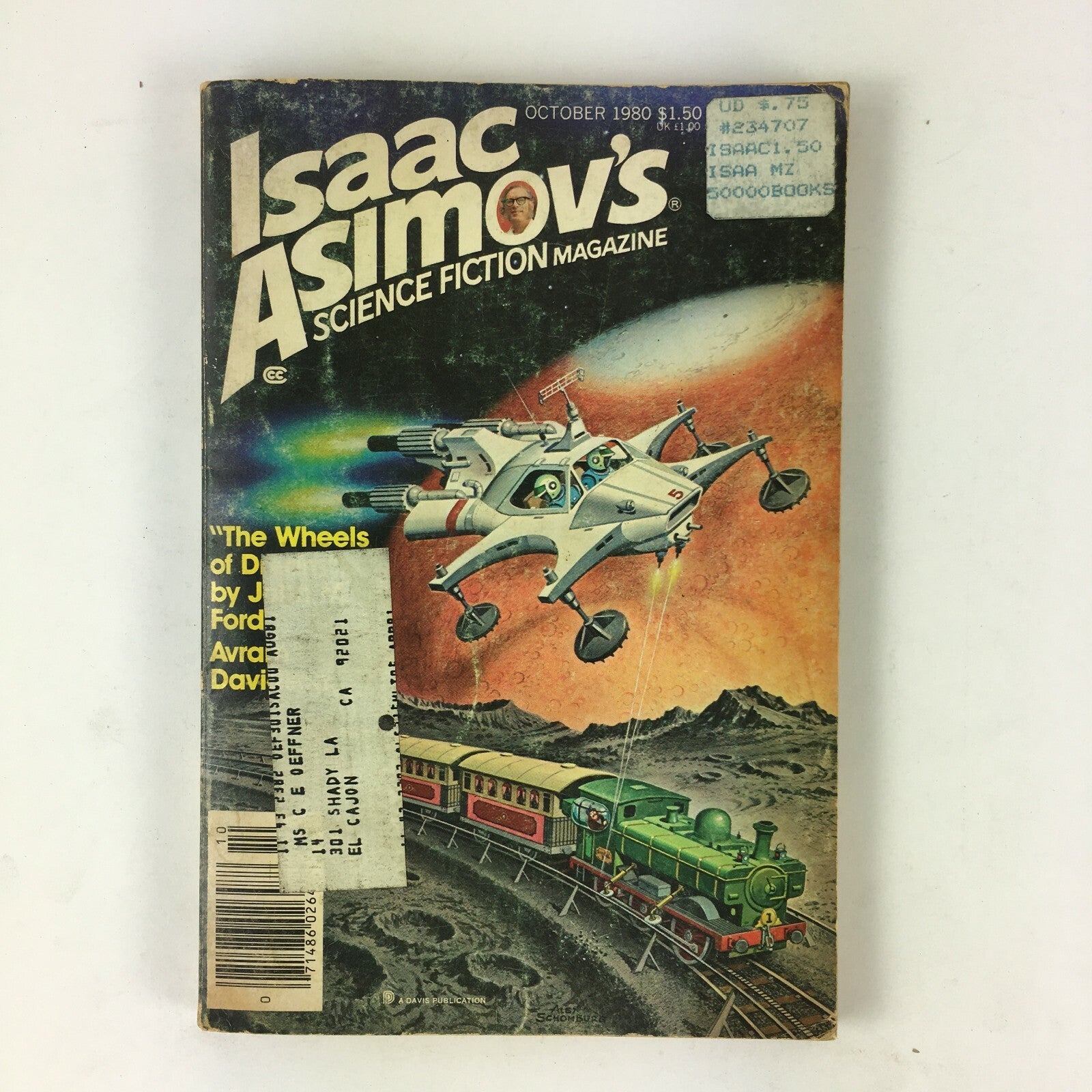 October 1980 Isaac Asimov's Science Fiction Magazine The Wheels of Dream by John