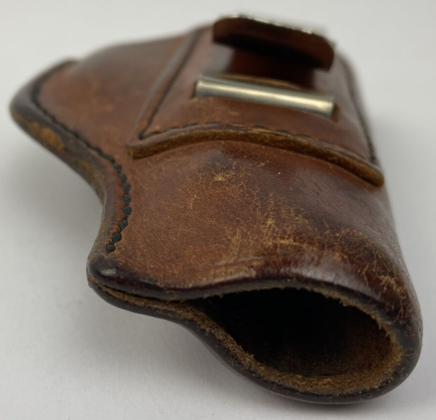 Vintage Leather Gun Holster, Lewis - L. A. Ca. San Gabriel Los Angeles 6" RARE