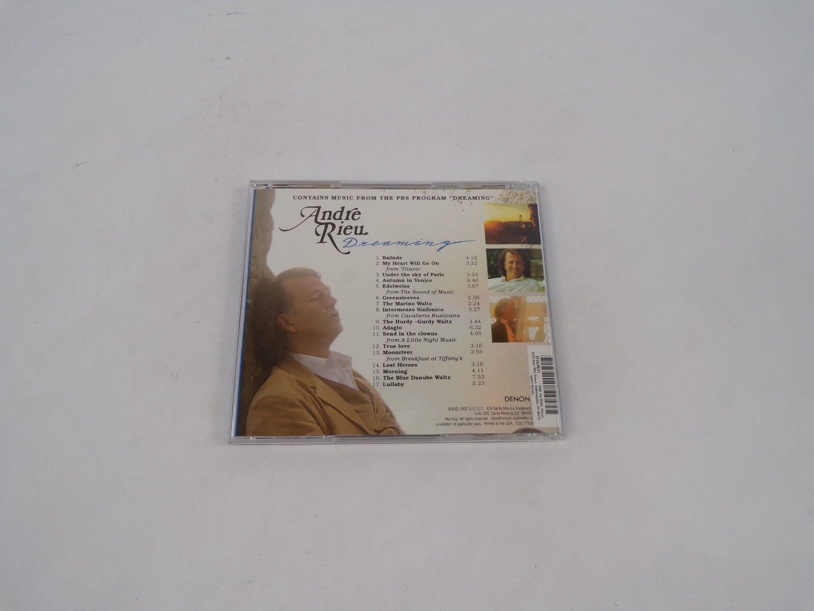 Dreaming Andre Rieu Ballade My Heart Will Go On Under The Sky Of Paris AutuCD#70
