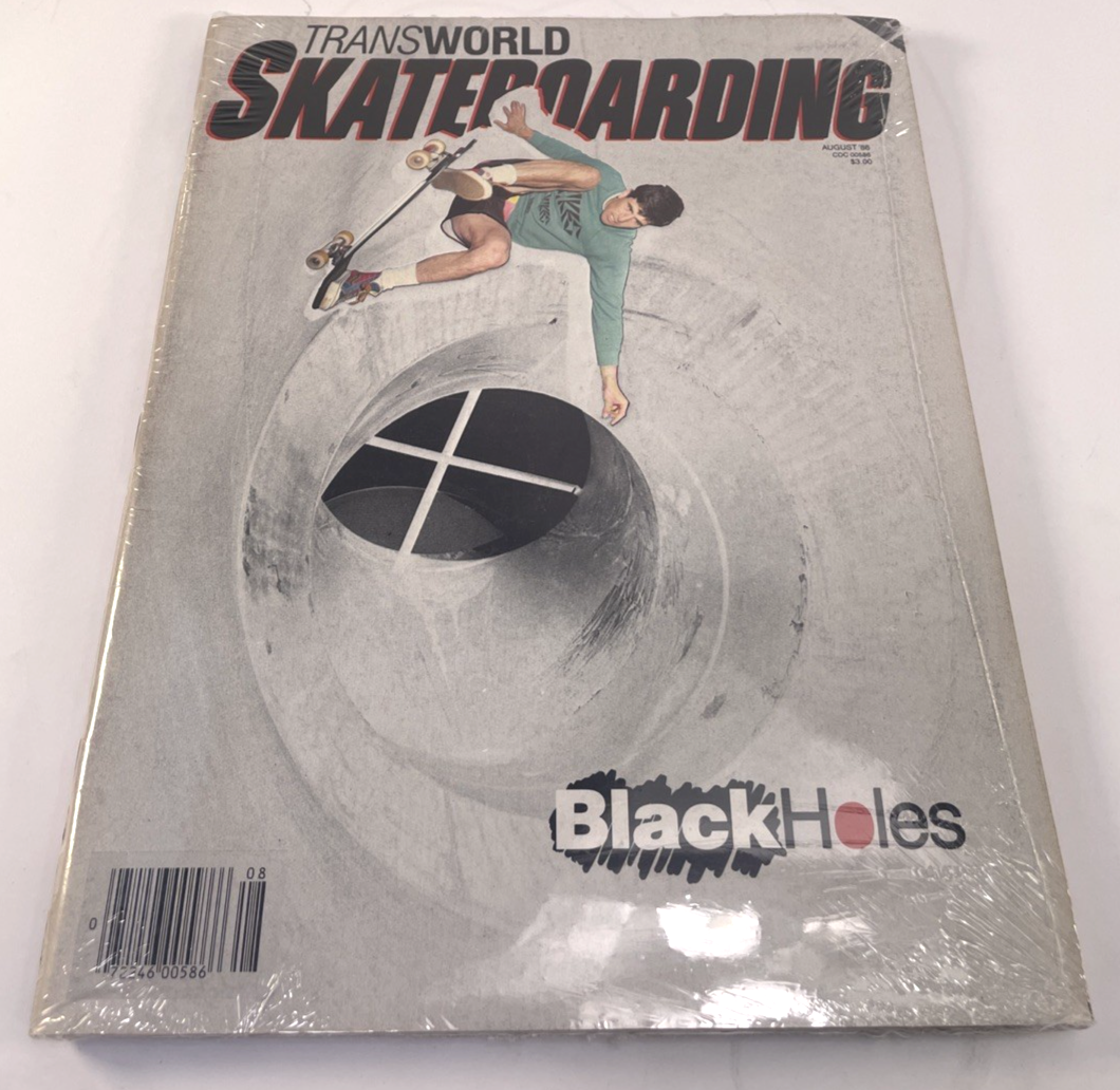 August 1986 - TRANSWORLD SKATEBOARDING MAGAZINE EDDIE REATAGUI * CHRIS WHITE