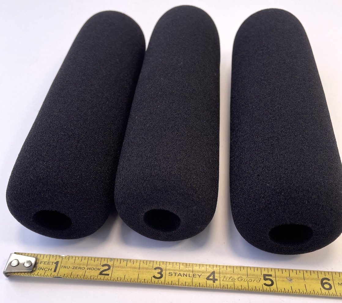 3 x 7-inch (18cm) shotgun microphone foam sleeve designed for a 19mm–22mm barrel