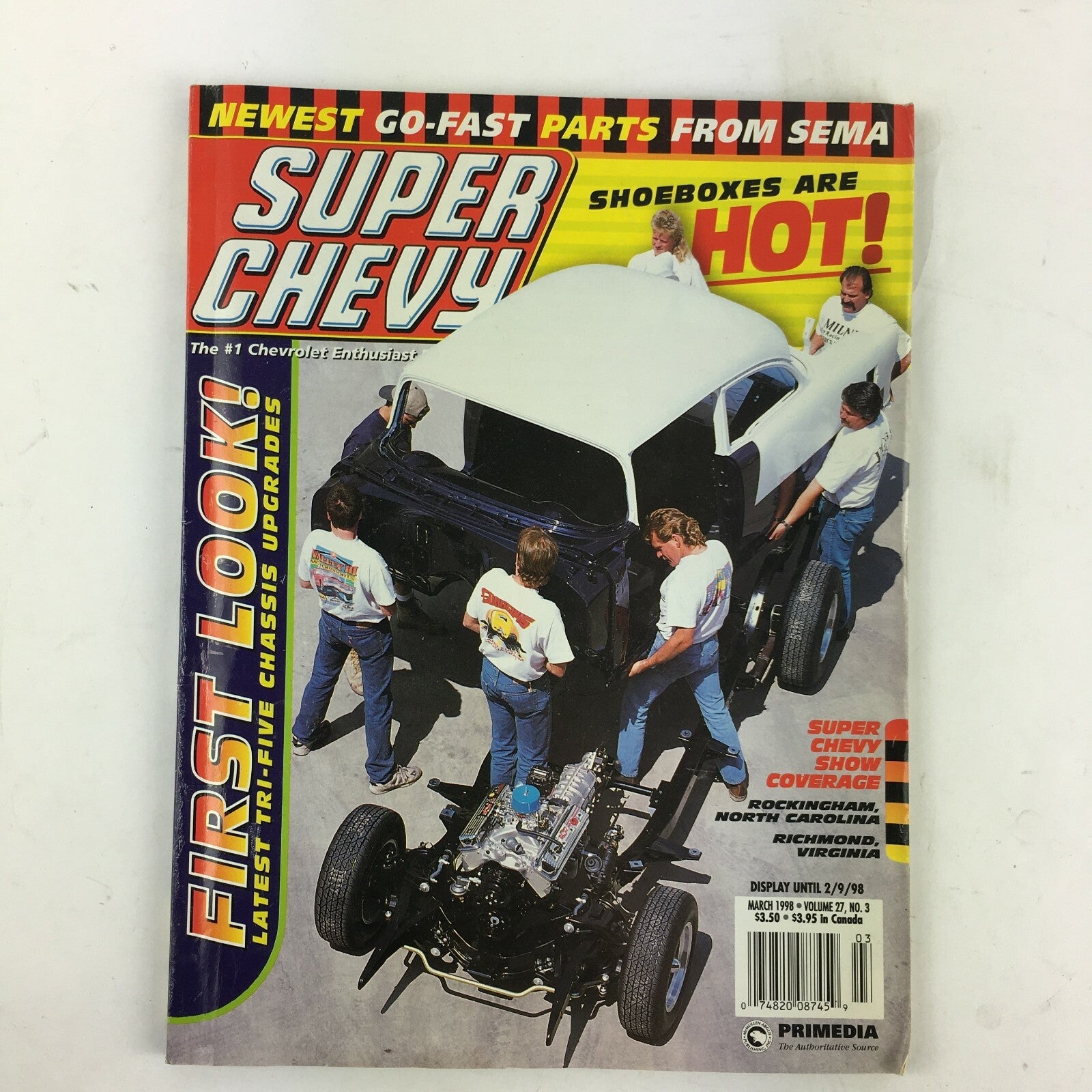 March 1998 Vol 27 Super Chevy Magazine First Look! Rockingham Richmond Virginia