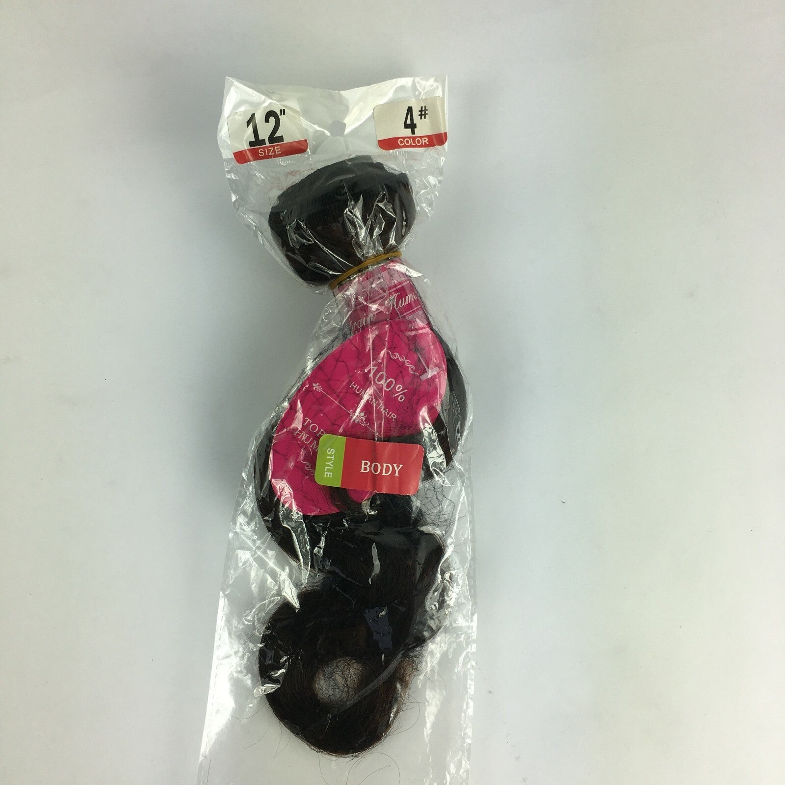 Brand New 100% Human Hair Body Wave Size 12" Natural Color Black A3