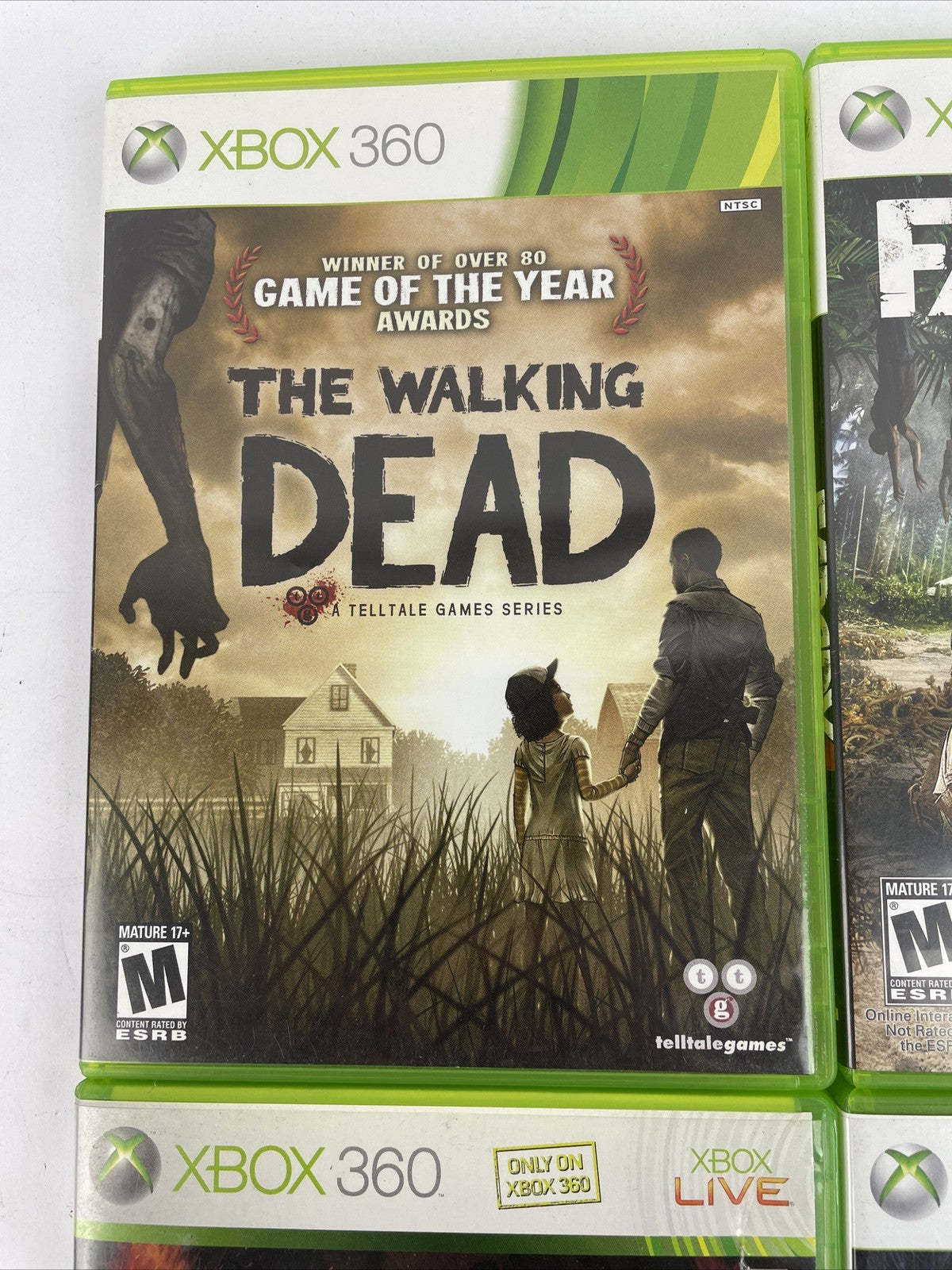 6 x XBOX 360 Action War Game Lot Complete W/ Manuals Resident Evil, Gears of War