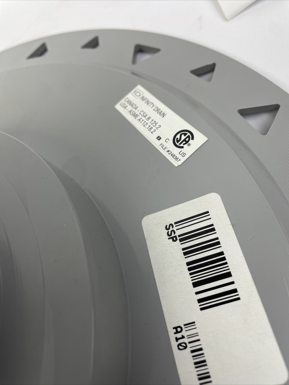 OEM ID Infinity Drain TDB 15 Kit w/PVC Bonded Flange Drain Body - LOOK