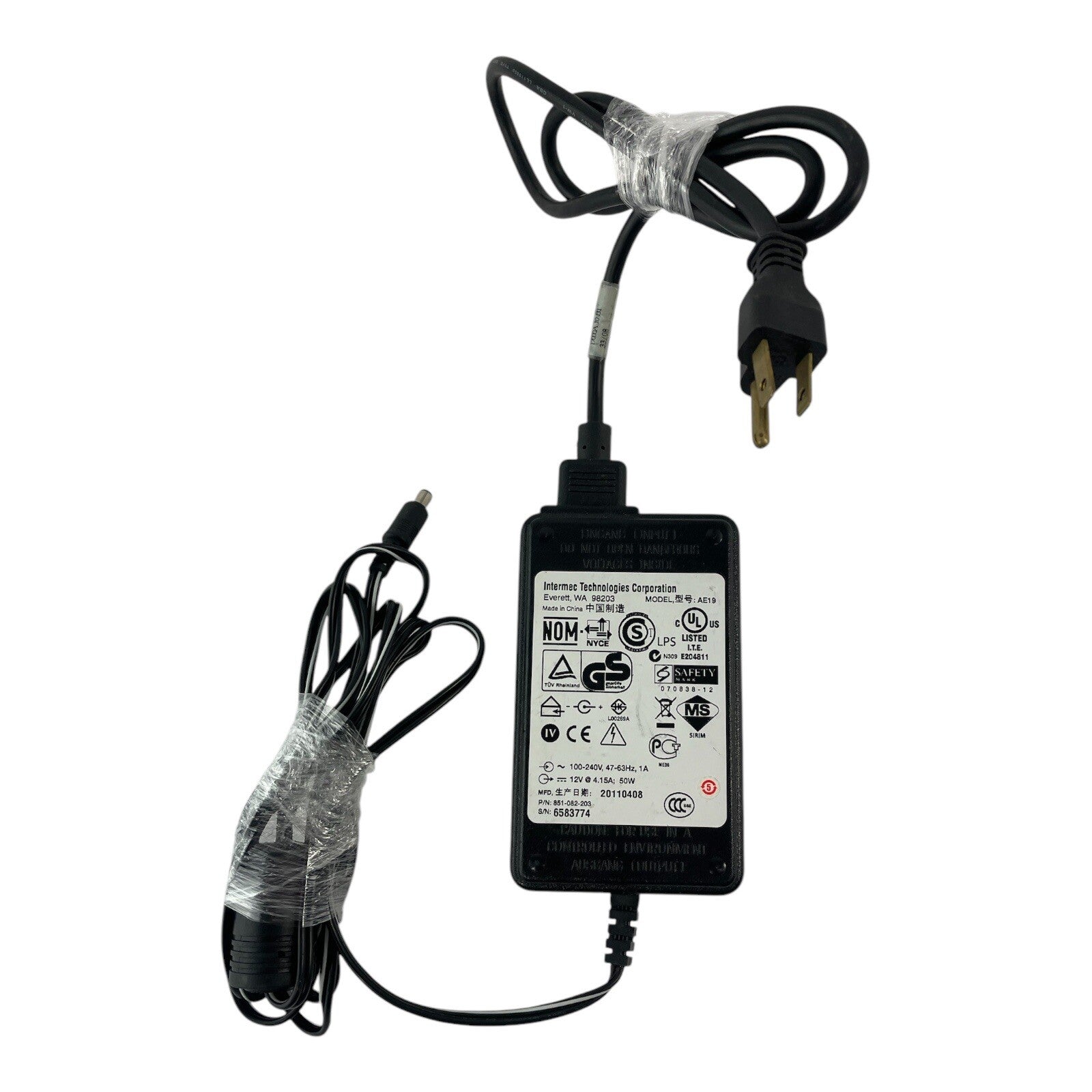 Intermec AE19 073573 851-082-003 Power Supply Charger Ac Adapter 12V 4.15A 50W