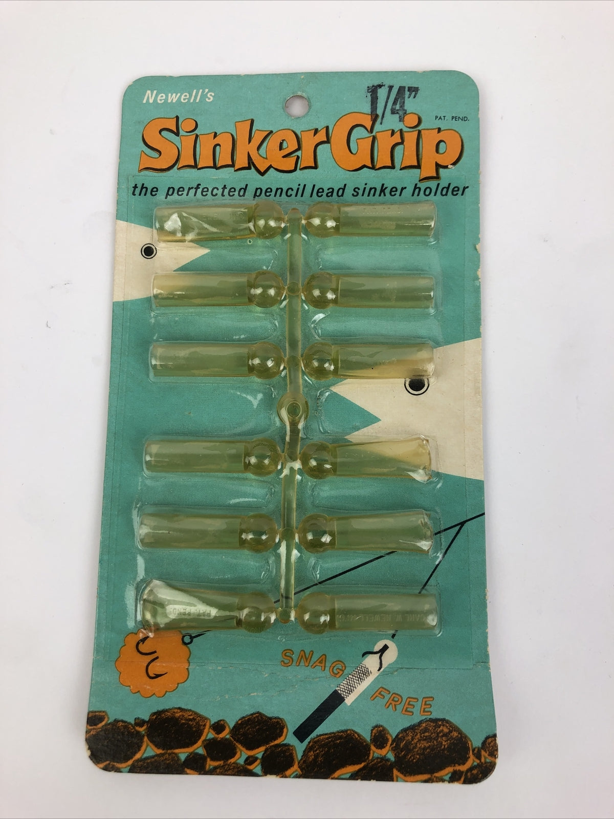 NEWELL REELS ** 1/4" Fishing SINKER GRIPS BY NEWELL ** NOS Salt Fresh Snag Free