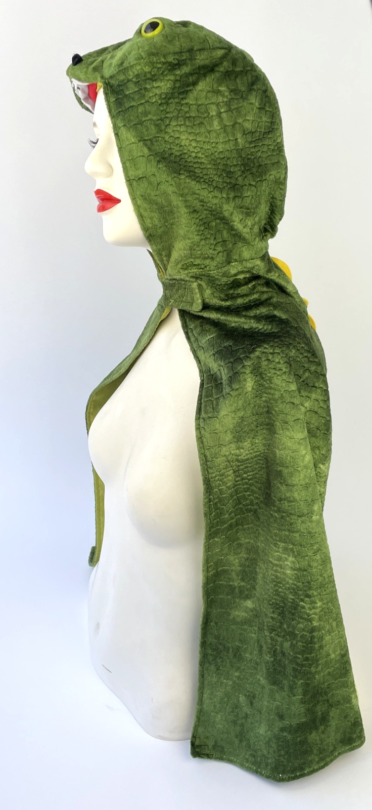 Great Pretenders T-Rex Dinosaur Snake Hooded Cape for Kids 4-5 Play Dress-Up VGC
