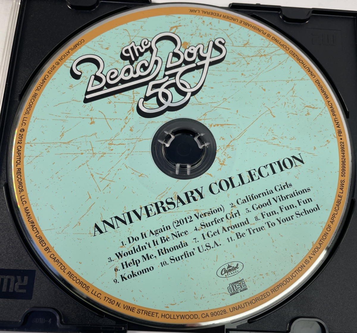 THE BEACH BOYS "The Beach Boys 50 ( Anniversary Collection )" CD 2012 11`Tracks