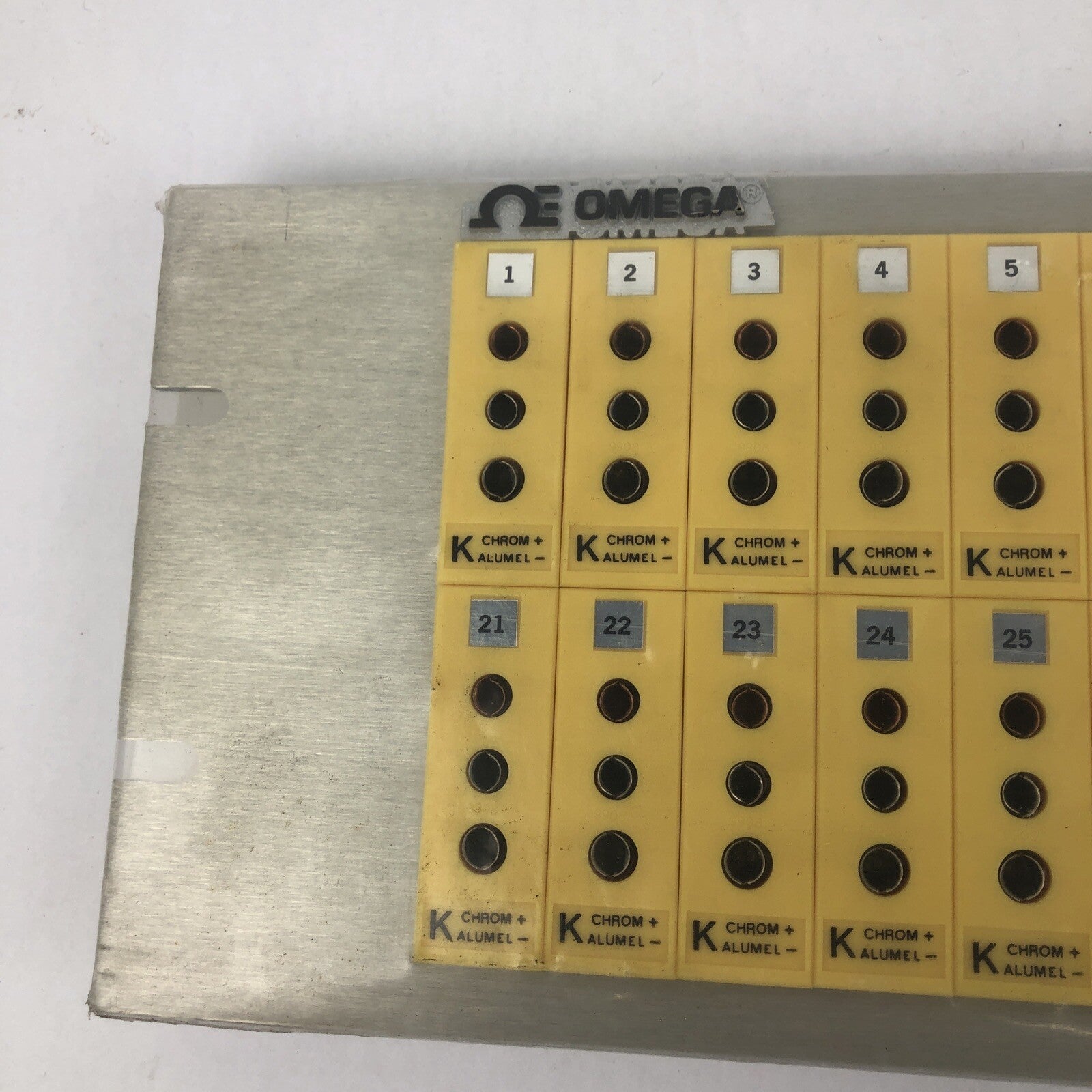 Omega Universal K-Type Thermocouple Jack Connectors 40 on 19" Rackmount Panel