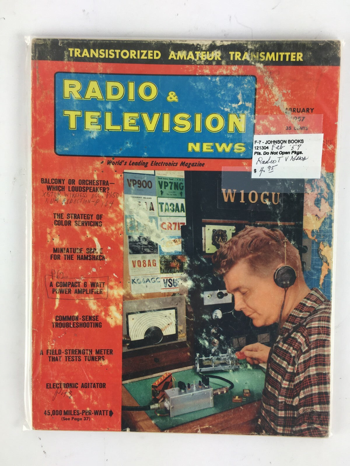 February 1957 Radio Television News Magazine A Compact 6 Watt Power Amplifier