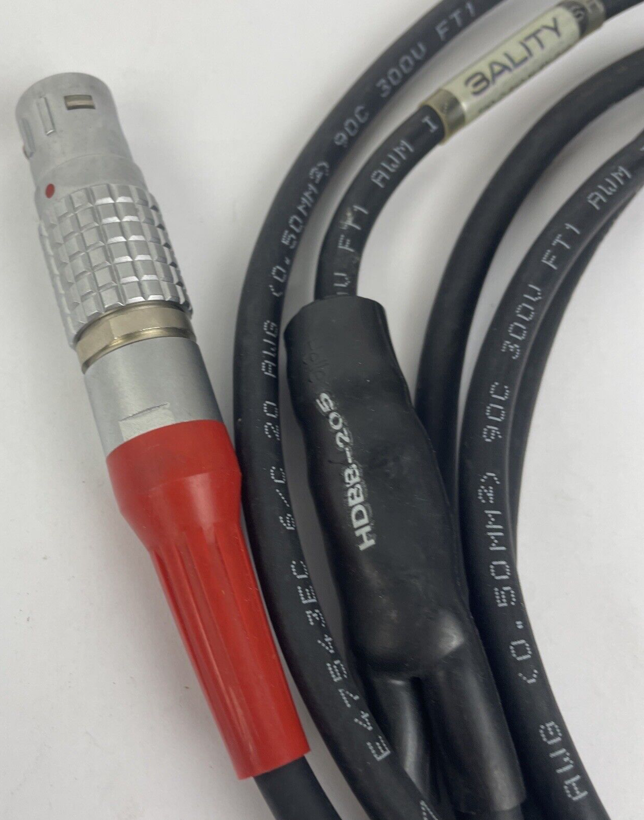 LEMO 8 PIN Female to  2  X 4-pin XLR Male  Black Gold cable, 10 FT