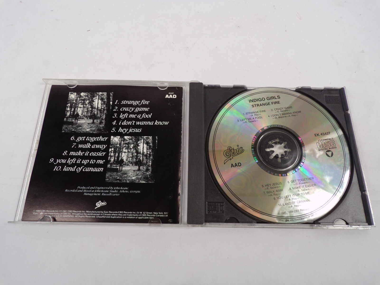 Indigo Girls Strange Fire Crazy Game Left me A Fool I Dont Wanna Know Hey CD#30