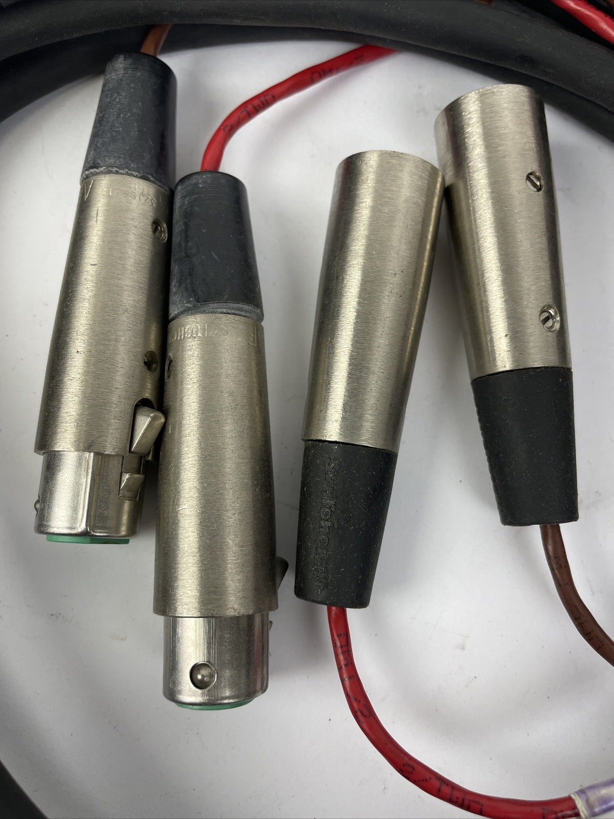 SWITCHCRAFT XLR Microphone Cable 2 x Male To 2 x Female 3-Pin Mic Audio Lead