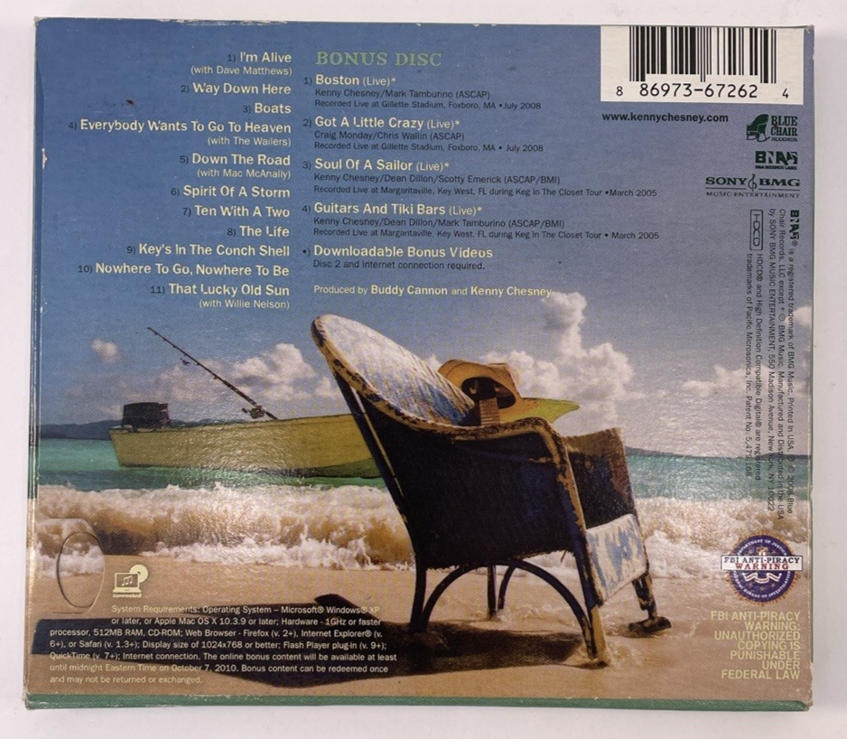 Lucky Old Sun [ Digital Audio CD ] Kenny Chesney 2008 Blue Chair Records     #45