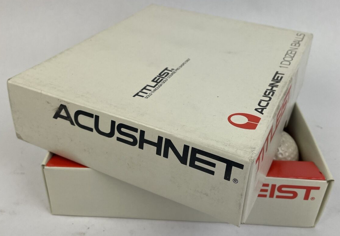 Vintage Titleist by Acushnet golf balls one dozen 12 ball set with original box collectible golf memorabilia display collection item