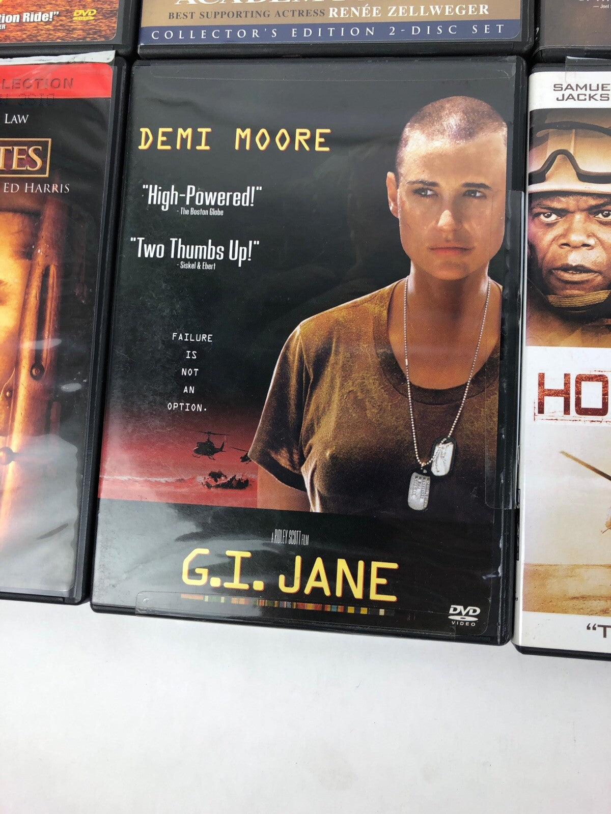 LOT OF 10 MILITARY & WAR  MOVIES DVD jarhead Hurt Locker War Horse Rescue Dawn +