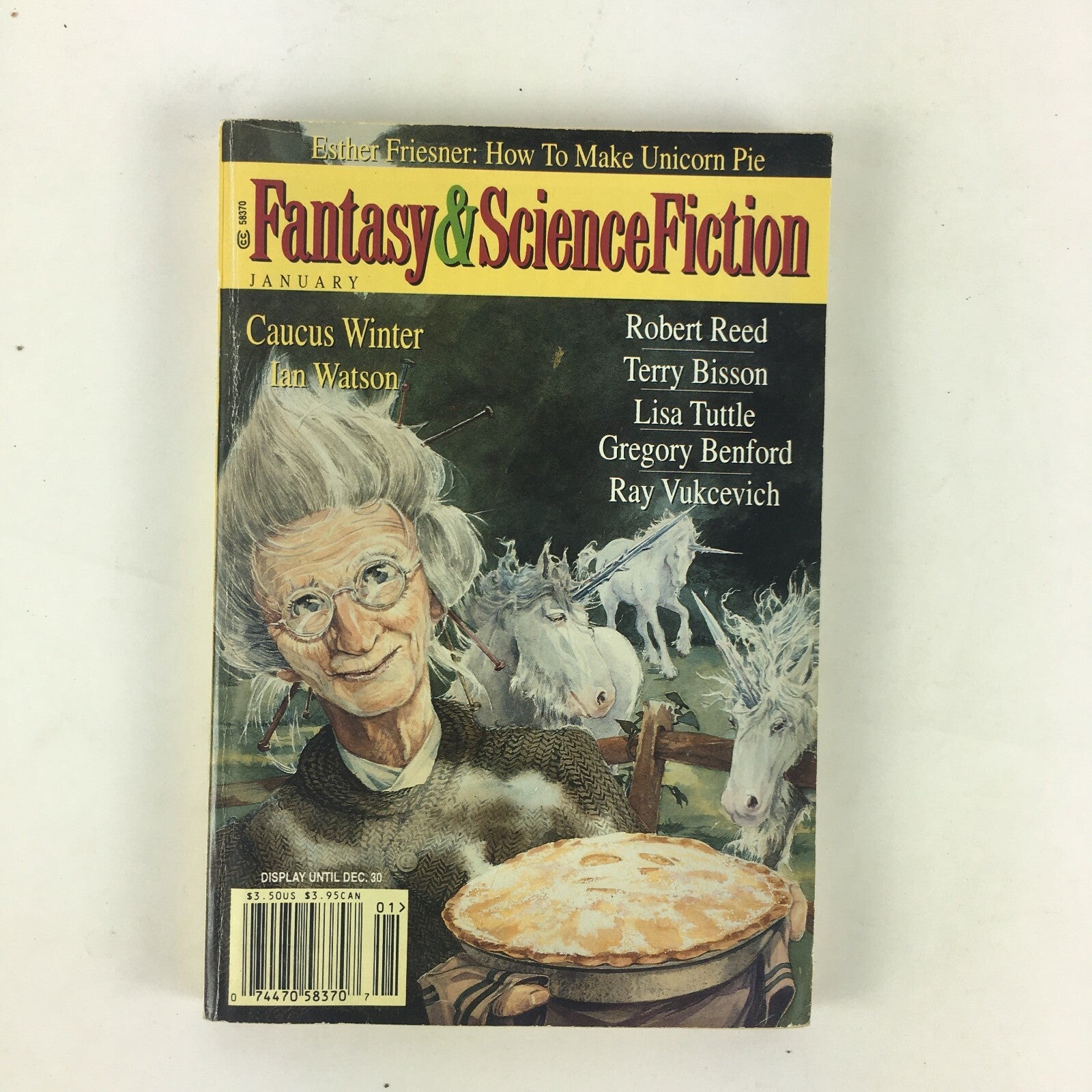 January Fantasy&Science Fiction Caucus Winter Ian Watson Esther Friesner Robert