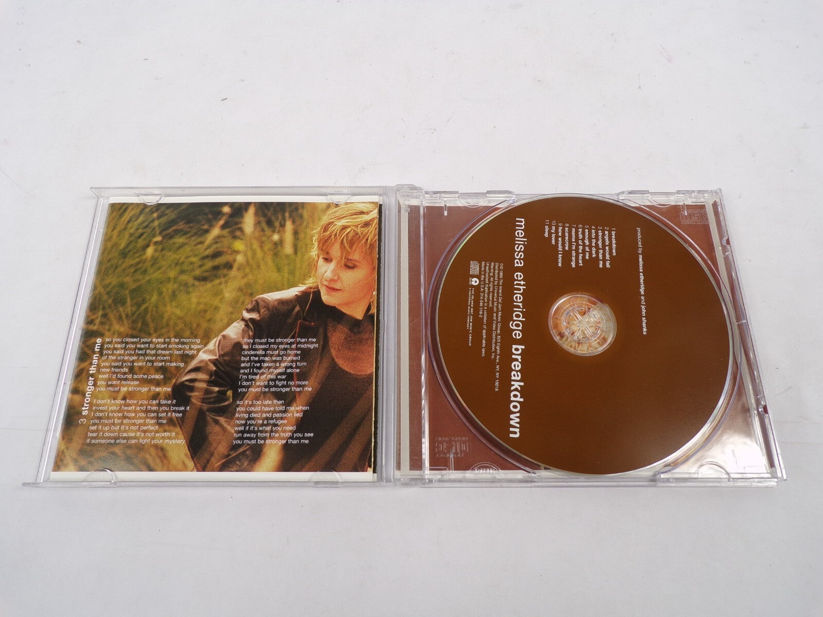 Melissa Etheridge Breakdown Angels Would Fall Stronger Than Me Into The CD#30