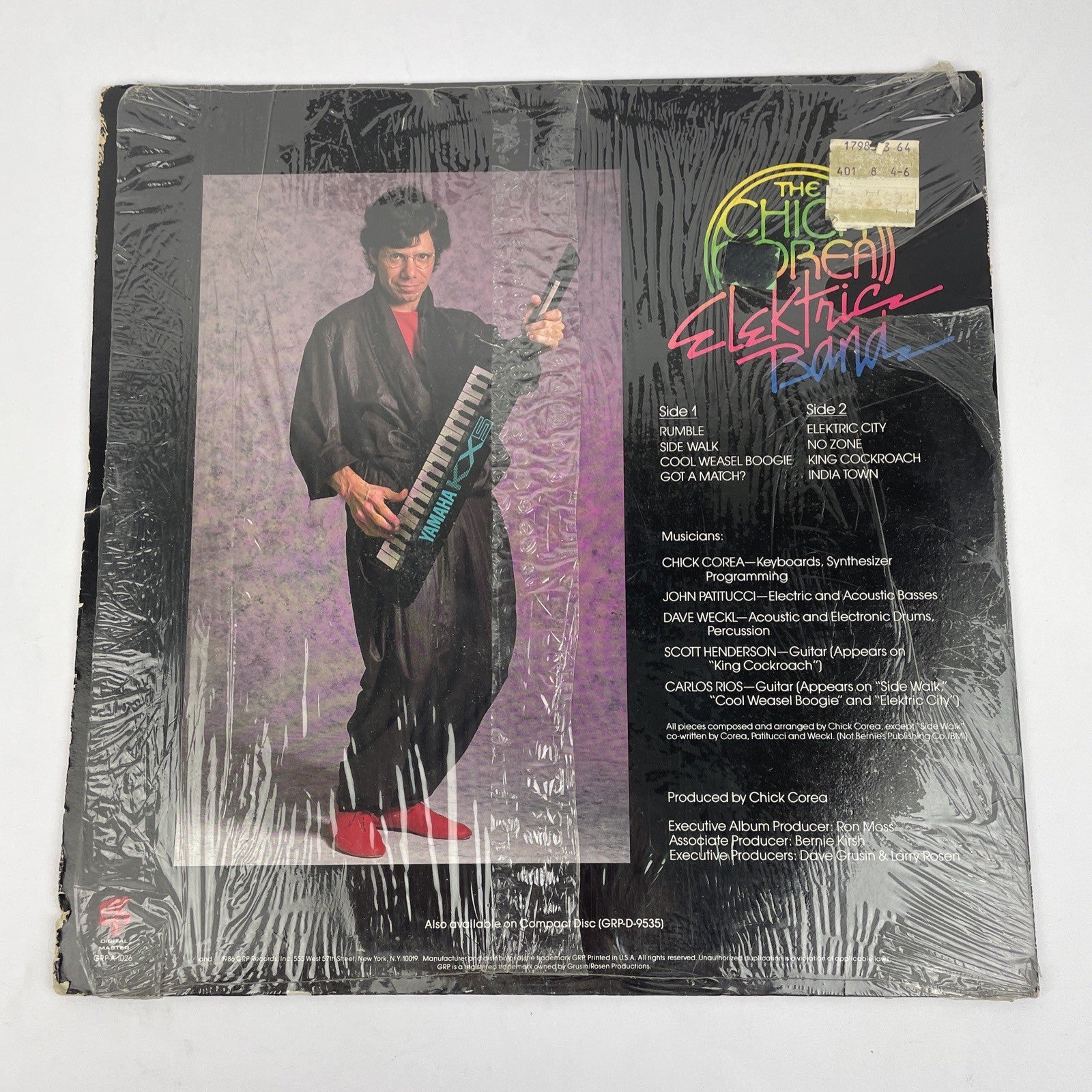 The Chick Corea Elektric Band Vinyl LP Digital Master 1986 GRP Records