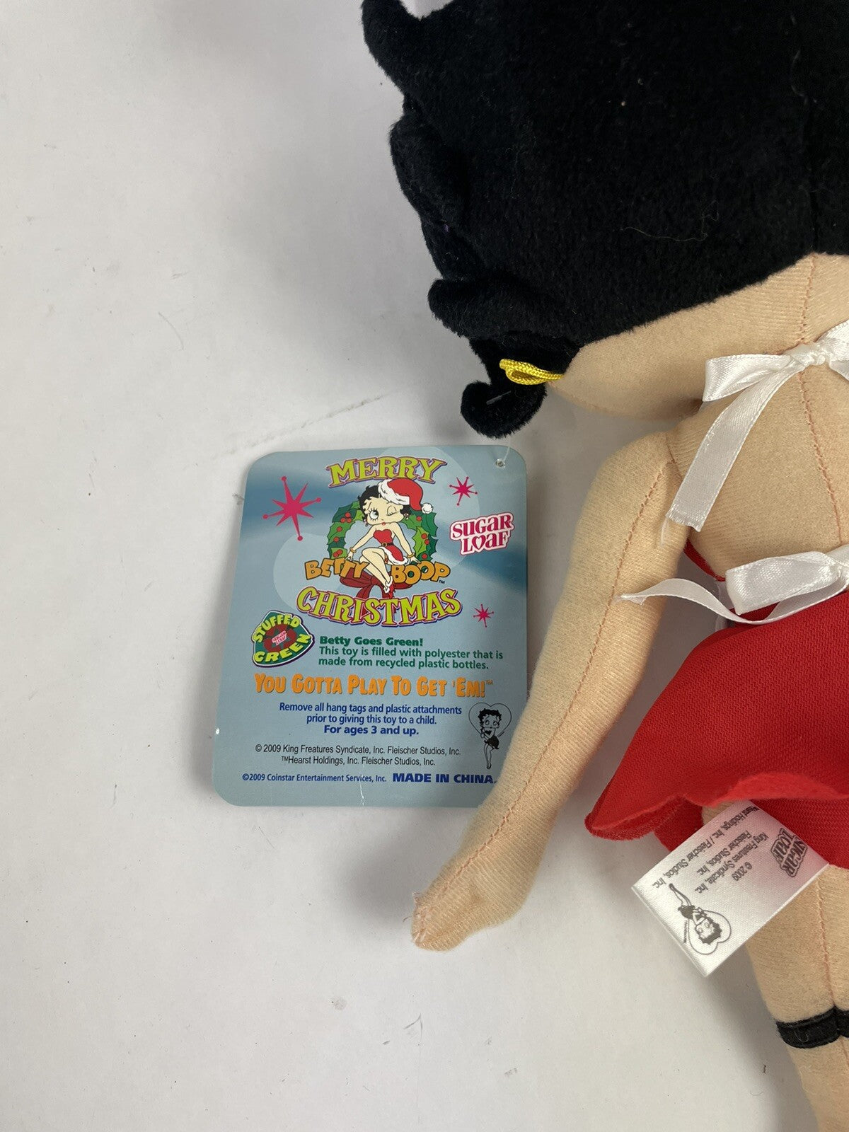 Betty Boop 16" Plush Ginger bread baker Betty  Merry Messages Christmas 2009 NWT