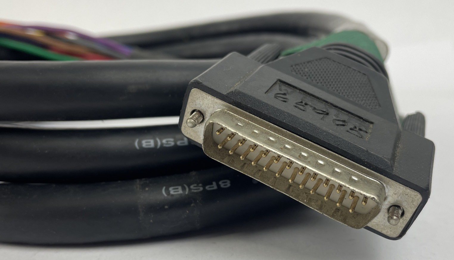 Male 25 Pin AES EBU to 8 x 1/4" Mono Jack Connection Breakout Snake Cable 10'