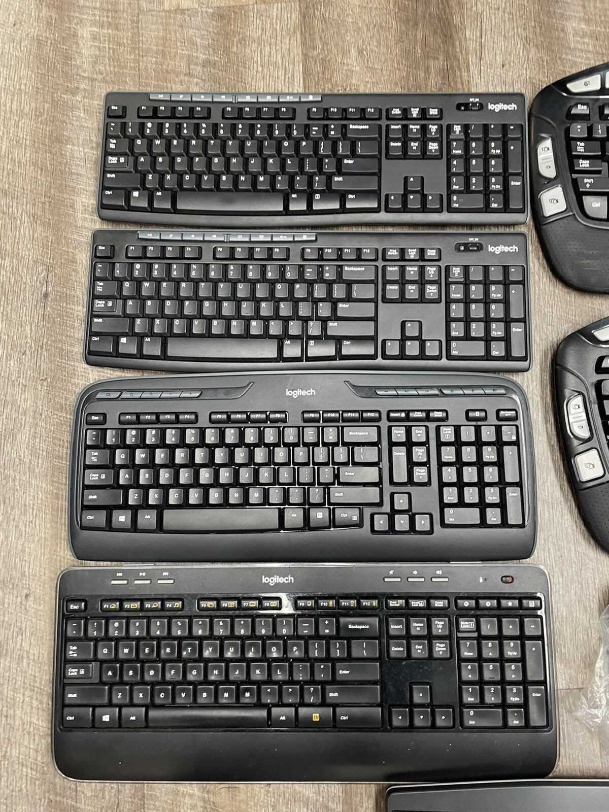 Lot of 8:  Logitech Wireless Keyboard  - No Dongles