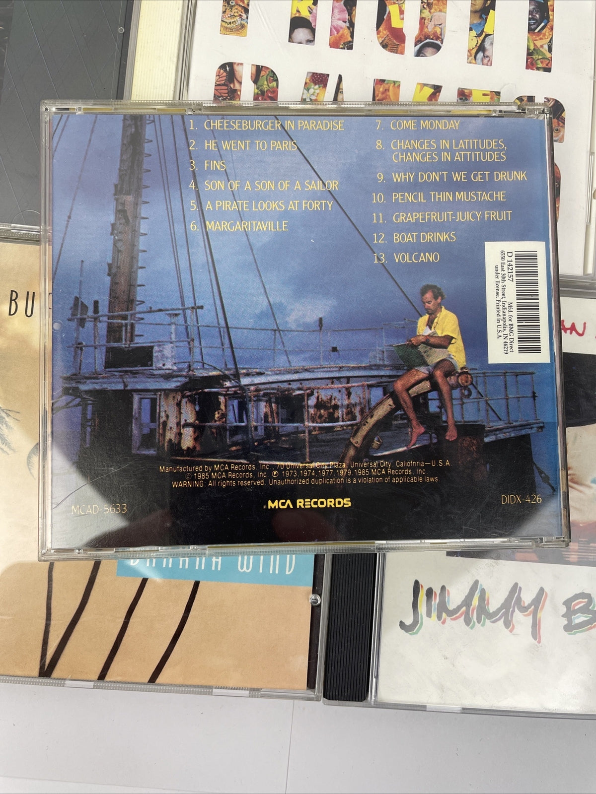 Jimmy Buffett CD Lot of 5: A SAILOR FRUIT CAKES Banana Wind American Storyteller