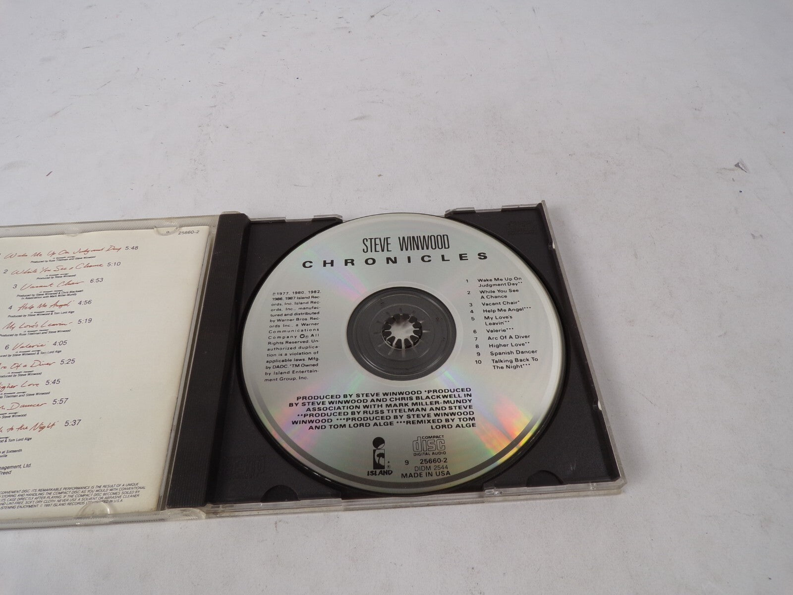 Steve Winwood/Chronicles Wake Me Up On Judgment Day While You See A Chance CD#62