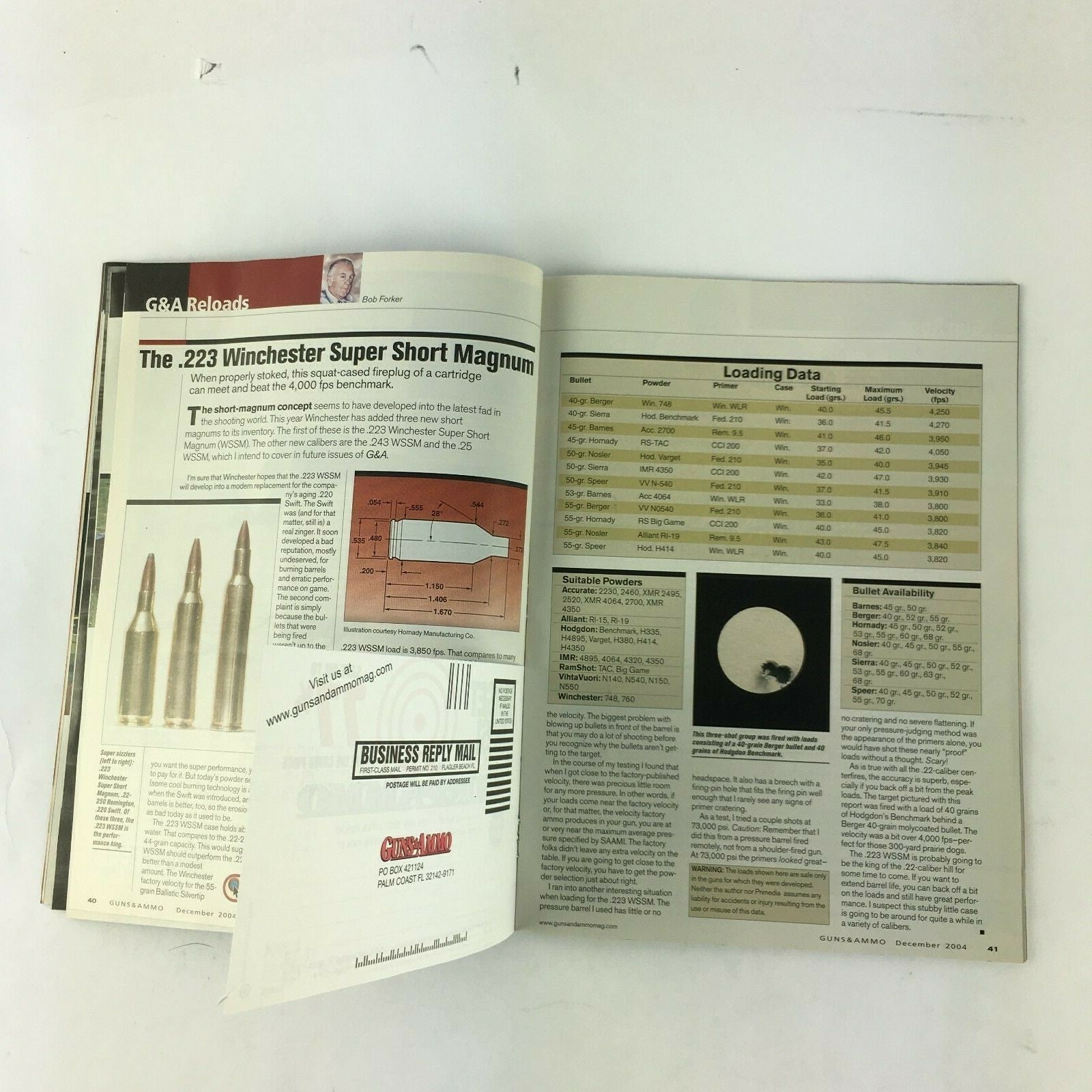 December 2004 Guns&Ammo Magazines Ultimate Accuracy S&W's Performance center1911
