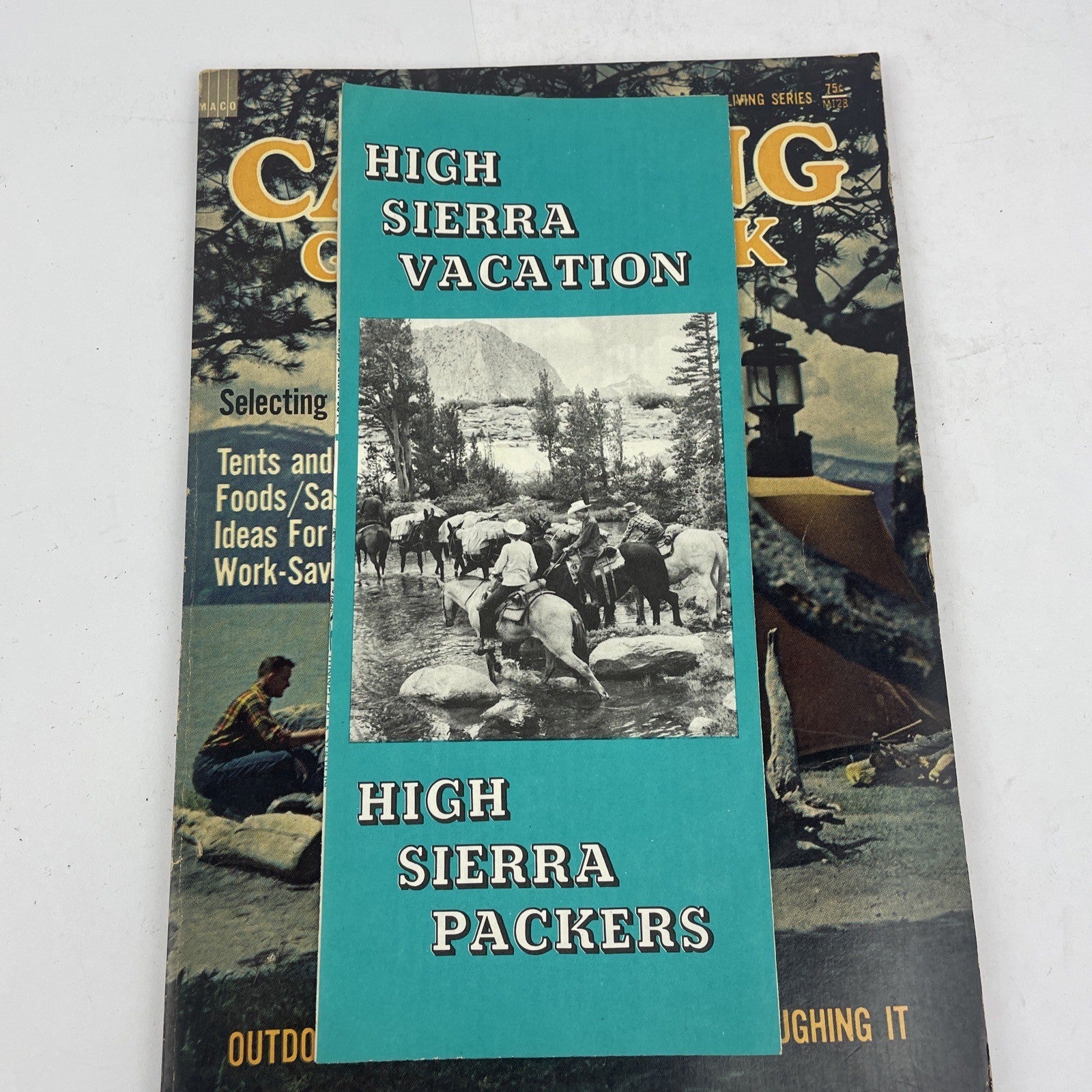 MACO Outdoor Living Series Camping Guidebook 1960s w High Sierra Brochures LOOK