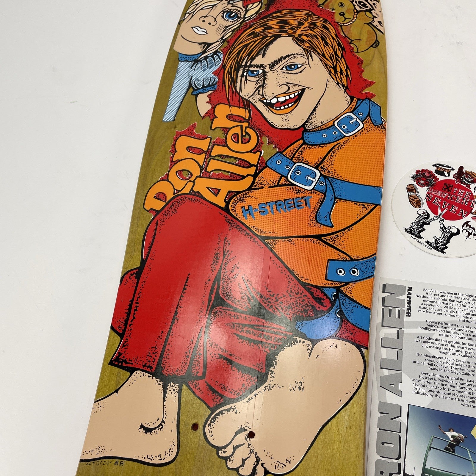 RON ALLEN "INSANE" RE-Issue Deck H-Street Skateboards Watson Laminates 16 / 166
