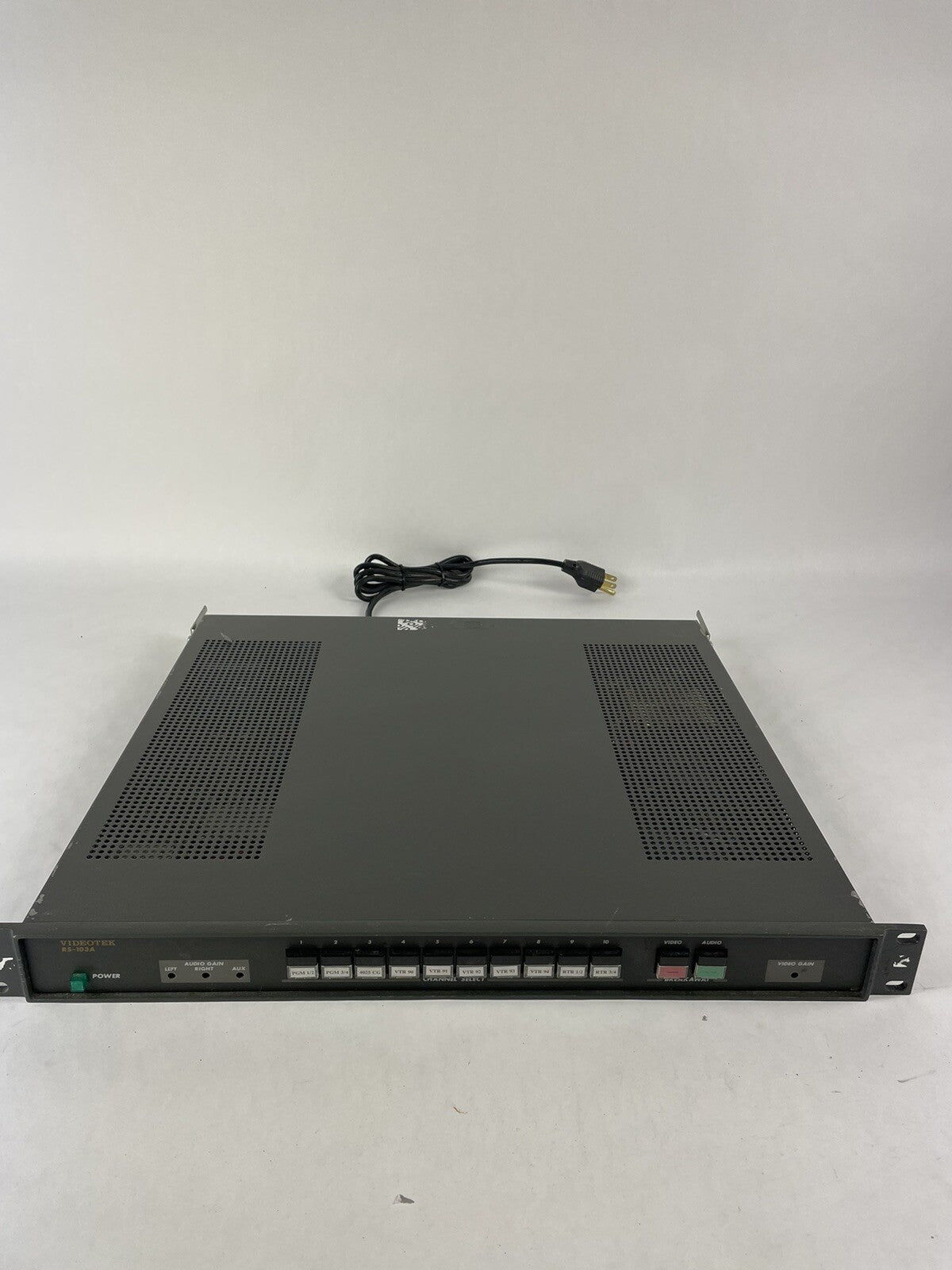 Videotek RS-103A Video Switcher  - 3 Audio Inputs per Channel and Breakaway