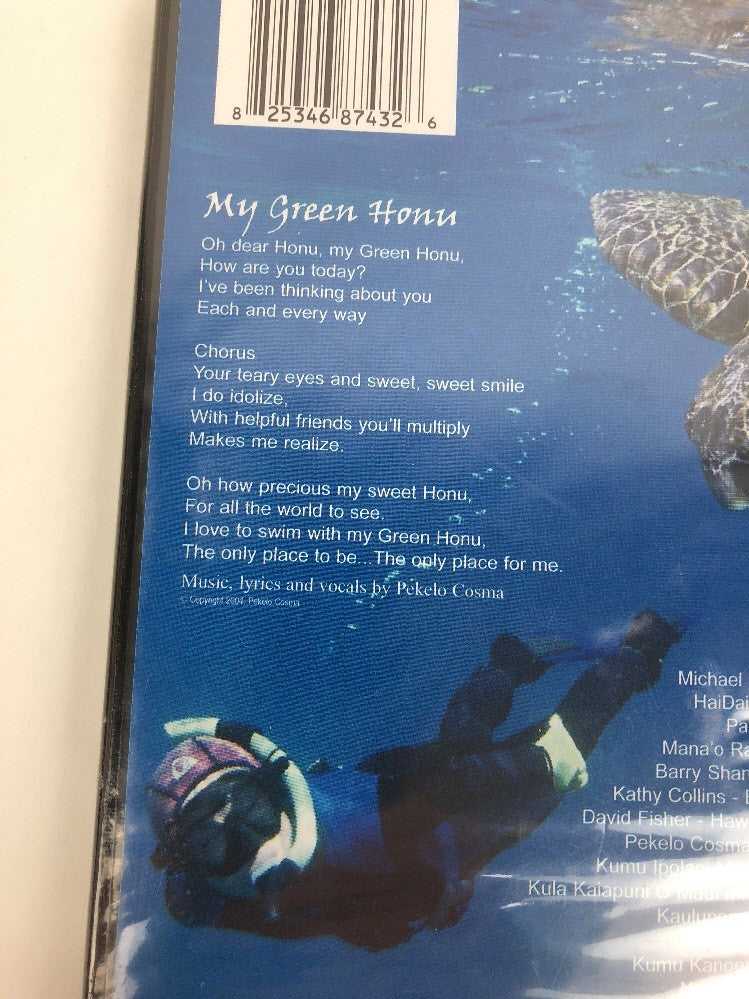 Honu the Green Sea Turtle Barbara E. Berg (Hawaiian / English Reading DVD Rare
