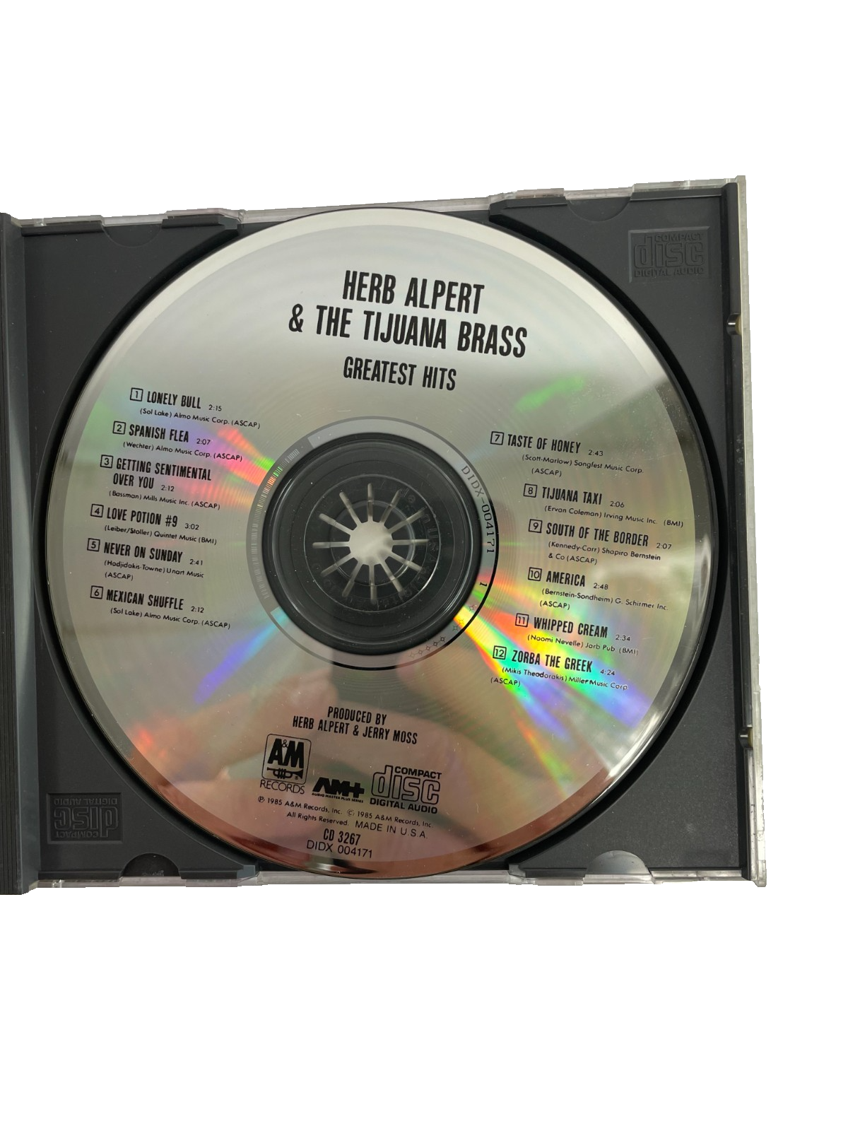 Herb Alpert & The Tijuana Brass Greatest Hits Lonely Bull Spanish Flea CD#6