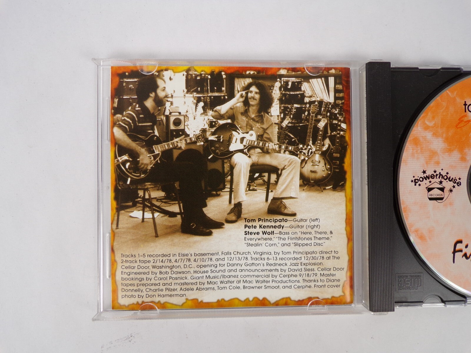 Tom Principato Pete Kennedy Fingers On Fire Guest Steve Wolf CD #9