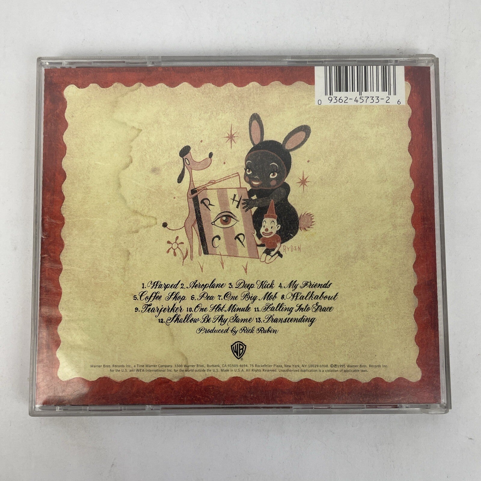 Red Hot Chili Peppers : One Hot Minute Digital Audio CD (1995, Warner Bros.) PQR