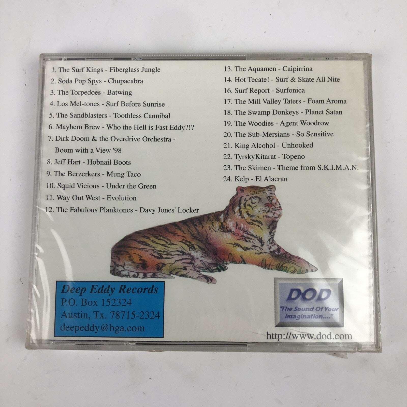 Fibreglass Jungle - Deep Eddy Records Various Artists Surf Rock CD - RARE - #6 