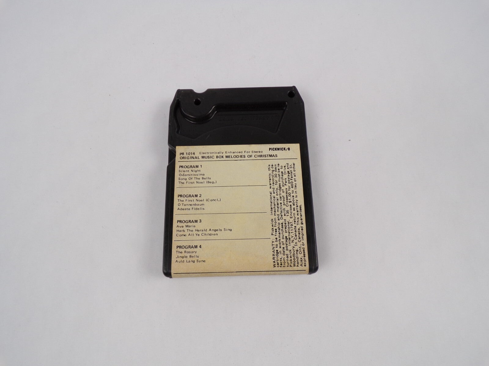 Original Music Box Melodies Of Christmas Pickwick Stereo Tape Cartridge