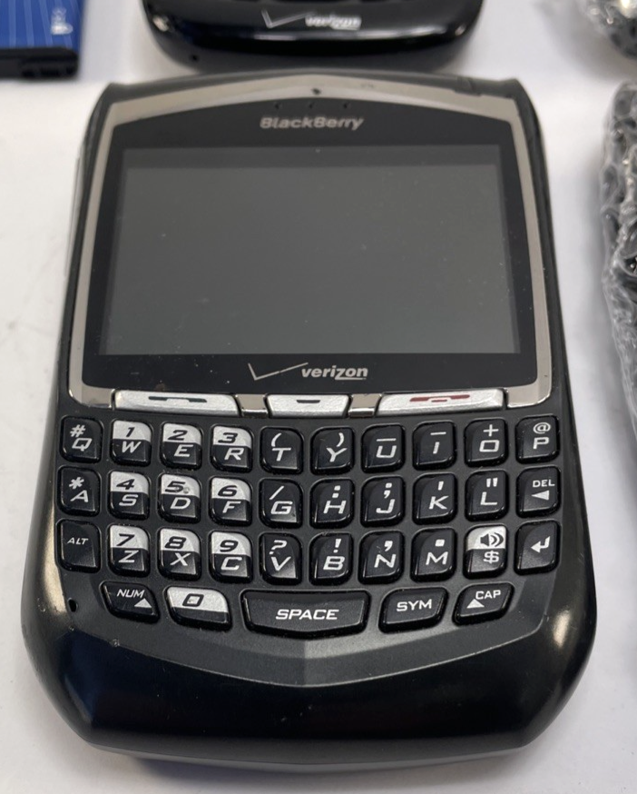 Lot of 4 Blackberry Verizon CurvePhones With Batteries Untested sold as is PARTS