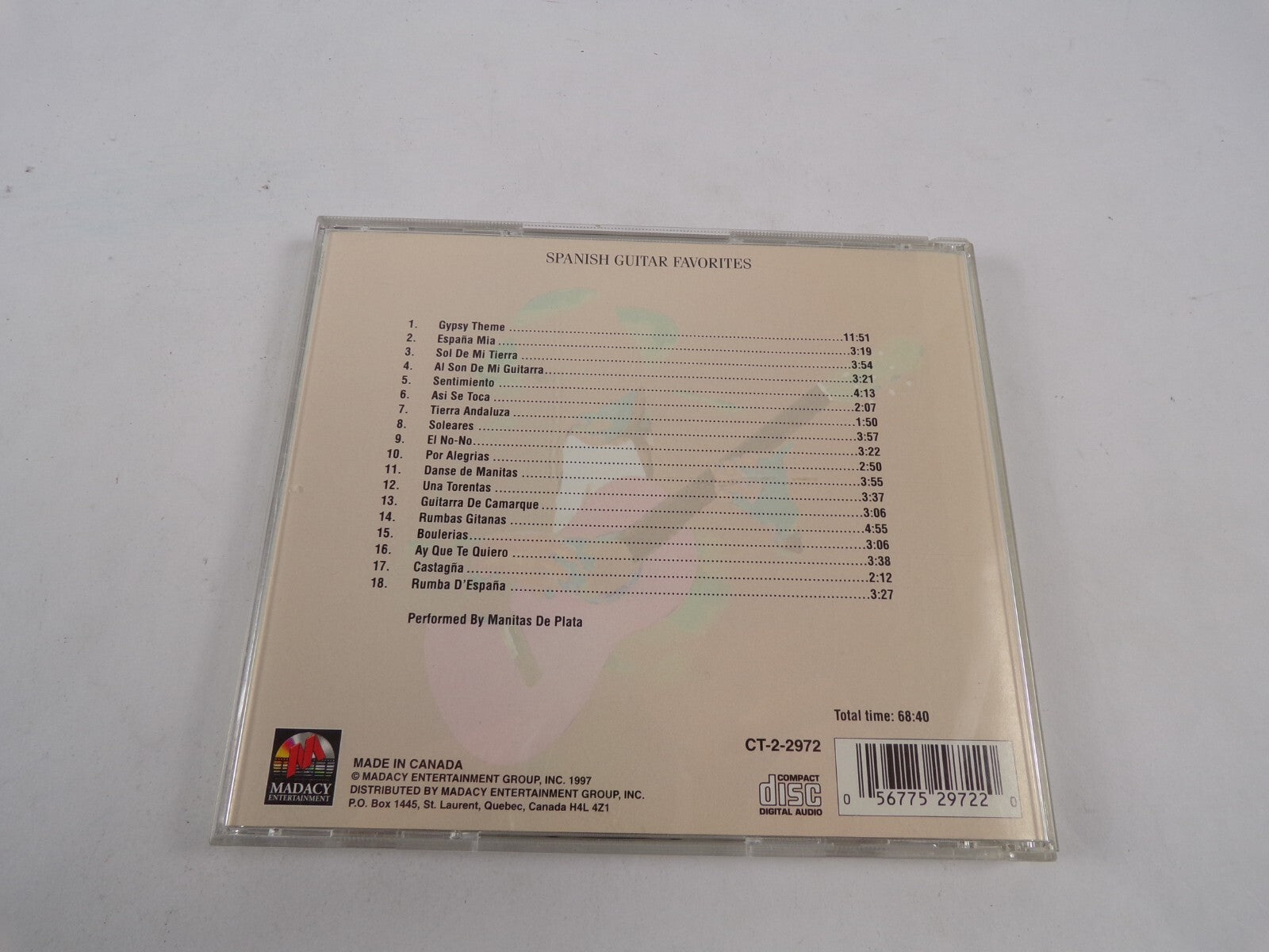 Spanish Guitar Favourites CD#43