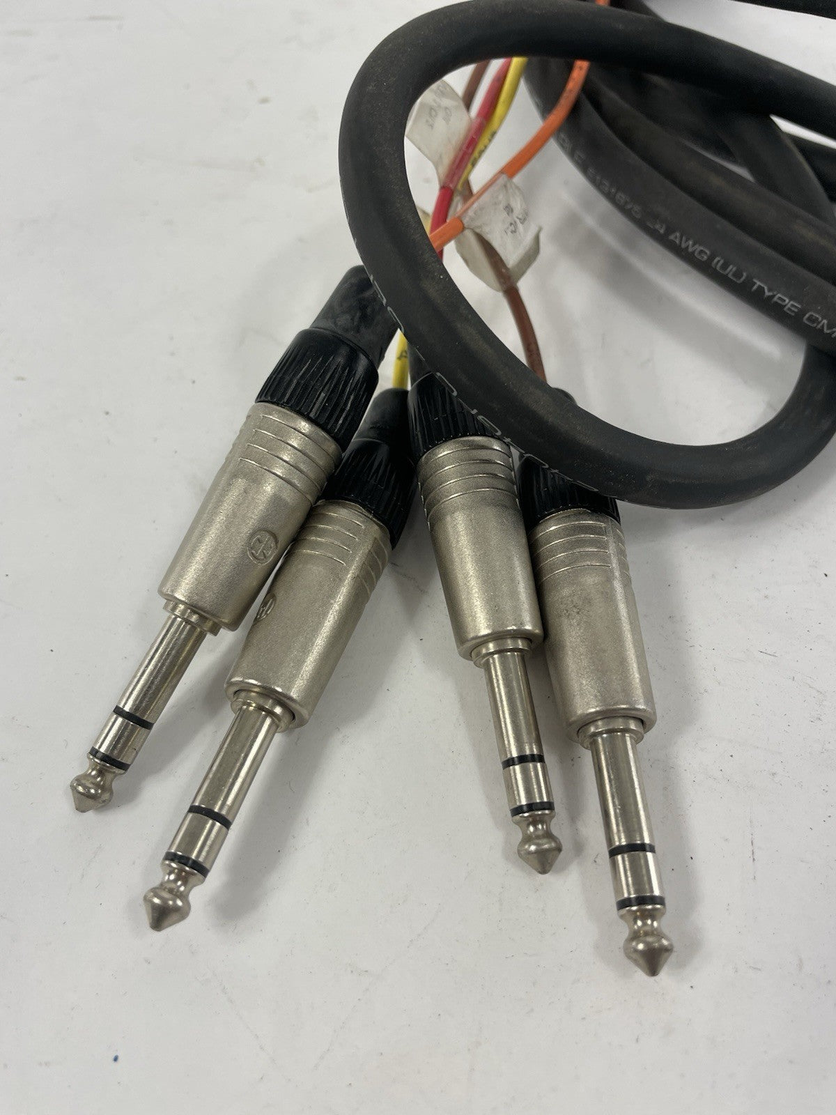 GEPCO 4 Channel Male 1/4" Phone to 3-Pin Neutrik XLR Female Male Snake Cable 20'