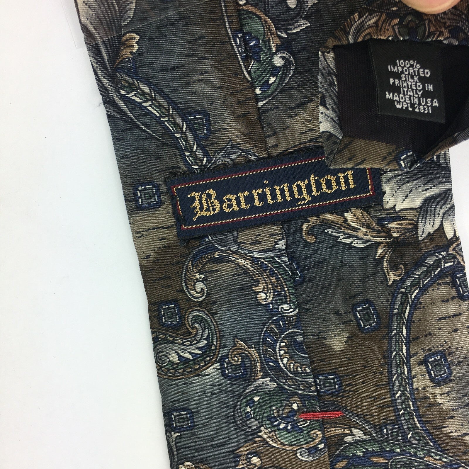 Genuine Barrington 100% Silk Handmade Stylish Formal/Casual Tie Multi Coloured